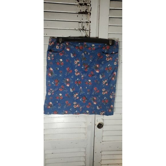 Ralph Ralph Lauren Floral Cotton Blend Mini Skirt Size‎ 0 - Picture 1 of 3